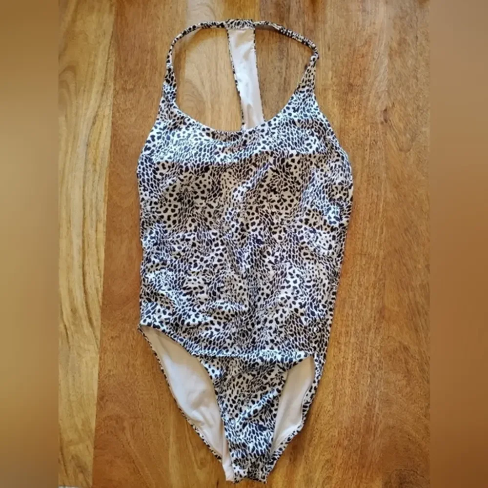 Cotton on body animal print one piece bathing suit